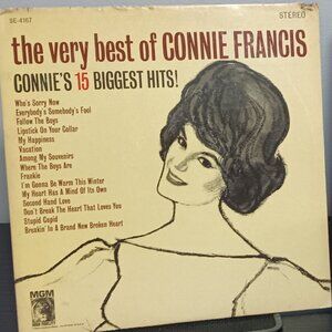 Connie Francis  -  Connie's 15 Biggest Hits!- Circa 1963